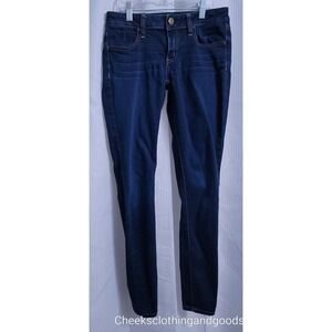 American Eagle Jegging Dark Wash Super Stretch Jeans Women's size 2 Regular